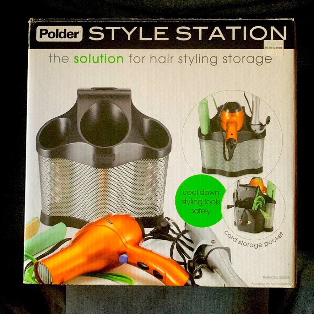 Polder Style Station - Hair Styling Storage - New in Box